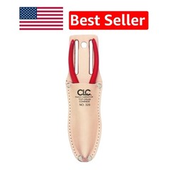 Durable Heavy-Duty Leather Pliers Holder with Slip Pocket for 10-Inch Tools