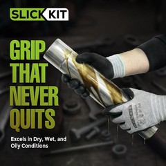 Nitrile Coated Work Gloves Medium/8, MicroFoam, Superior Grip, Seamless