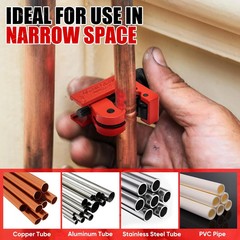 SHALL 4-Piece Tubing Cutter Set, 1/4” to 2”OD Heavy Duty Copper Pipe Cutter, 1