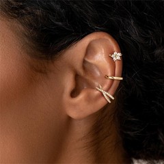 14K Gold Plated Ear Cuff Earrings for Women, Dainty Ear Cuffs Clip on Earring…
