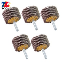 1-1/2″ x 1″ x 1/4″ Aluminum Oxide Shank Mounted Flap Wheels 60 Grit – 5 Pack