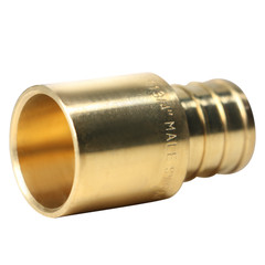 25 PIECES 3/4″ PEX X 3/4″ MALE SWEAT ADAPTERS BRASS CRIMP FITTINGS LEAD FREE