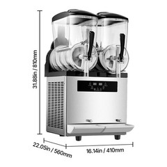 Uimoso Dual 12L Tank Frozen Drink Machine for Slushies and Smoothies