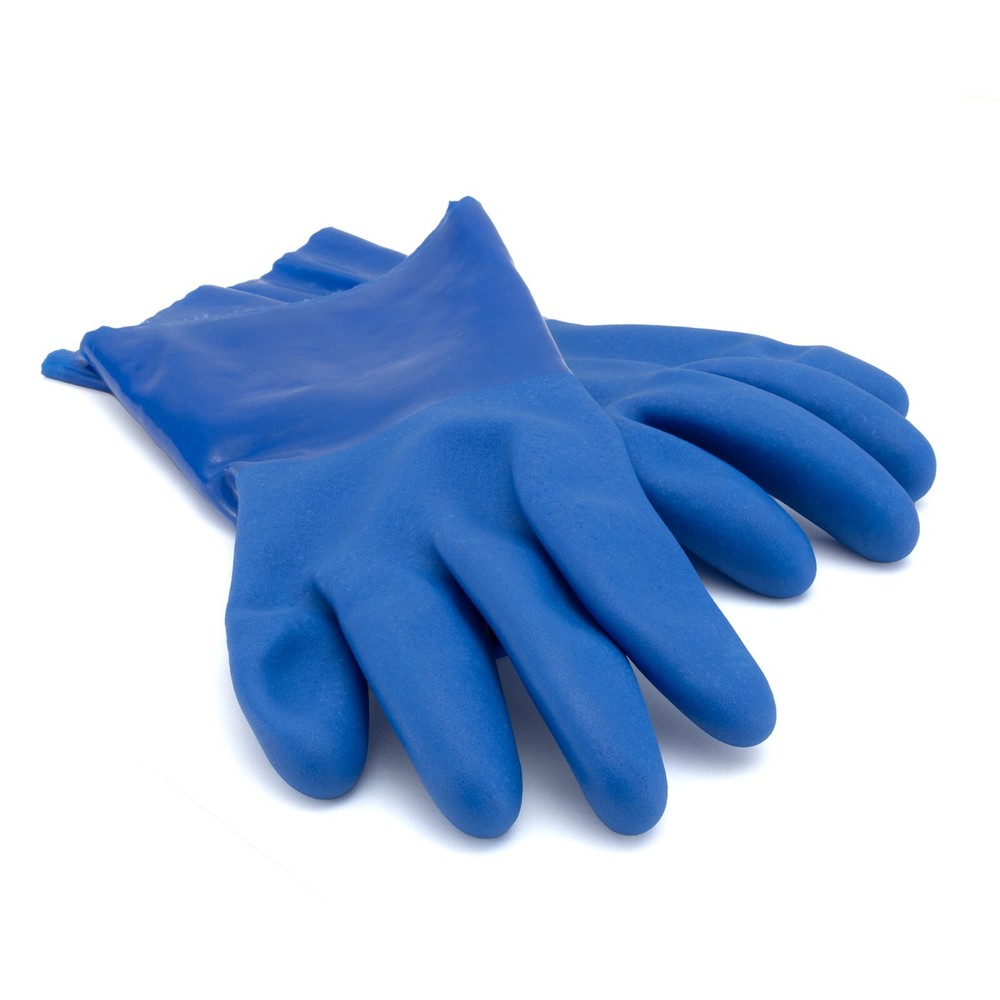 RecPro RV Blue PVC Gloves | Latex Free | One Size Fits Most | Chemical Resistant