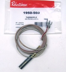 Robertshaw Gas Cooking Heating Thermopile 60″ MilliVolts MV 1950-560