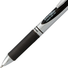 Energel RTX Retractable Liquid Gel Pen Canister, Black Ink