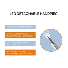 Dental Digital high-end Ultrasonic Scaler with LED Detachable Handpiece VRN-A8