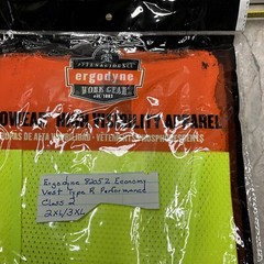 Ergodyne GloWear 8205Z High Visibility Sleeveless Safety Vest Size LIME XXL 3XL