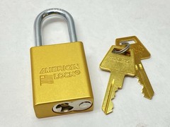 American Lock A1106KAYLW Lockout Padlock Yellow Key S00615 LOT OF 10