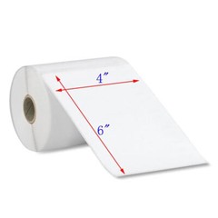 12 Rolls- 4×6 250/Roll Direct Thermal Shipping Labels For Zebra & Rollo Printer