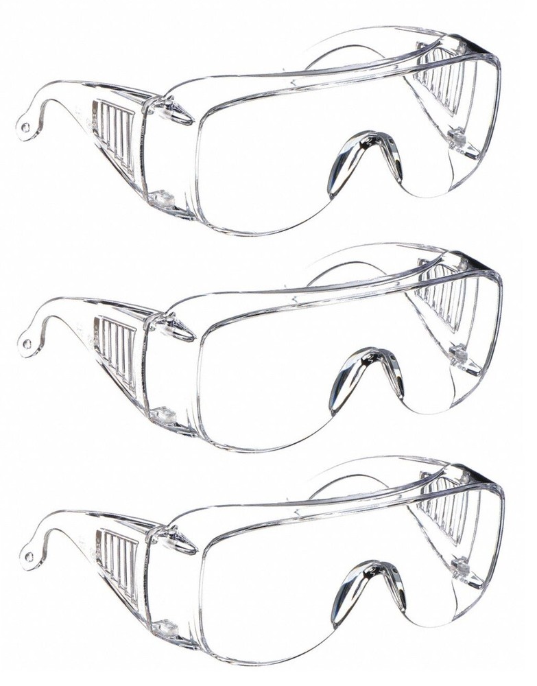 Condor™ Visitor Scratch-Resistant Safety Glasses, Clear Colorless Lens – 3 pack