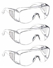 Condor™ Visitor Scratch-Resistant Safety Glasses, Clear Colorless Lens – 3 pack