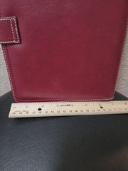Franklin Covey Leather Red Filofax Malden A5 Organizer