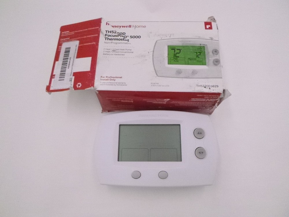 Honeywell FocusPro 5000 Non-Programmable Thermostat SEE DESC