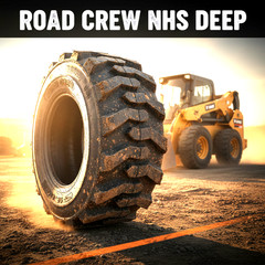 12-16.5, 12×16.5 ROAD CREW NHS 14 PLY SKID STEER TIRES FOR BOBCAT DEEPER TREAD