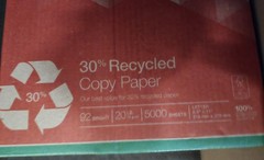 Staples- Recycled Copy Paper 8.5″x 11″ Letter Size, 10 Reams ***