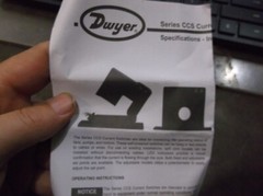 NEW IN PKG DWYER CCS-211150 AC CURRENT SWITCH (WL10-3)