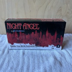 Adenna Night Angel Nitrile Gloves Black Size Medium