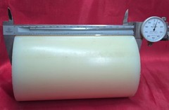 Nylon 6/6 Round Rod Bar Stock PL-25, 6.90″ Long X 4.025″ OD – 3 Lbs. 10.5 Oz.