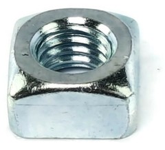 Zinc Plated Grade 2 Steel Square Nuts – Four-Sided Nuts – Coarse – Select Size