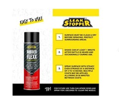 Rubber Flexx Leak Repair & Sealant Spray 18 Oz 100% Flexible Seal Waterproof NEW