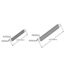 (4-Pack) 5/8 In. X 6-1/2 In. and 15/32 In. X 4-1/2 In. Zinc-Plated Extension Spr