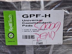 (QTY 100) Spilltech GPF-H Sorbent Pad, 15 In X 18 In, Universal Pads Gray