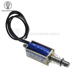 1-10PCS JF-0530B DC12V 300mA 5N/10mm Pull-Push-Type DC Solenoid Electromagnet