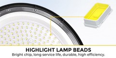 2 Pack 500W UFO LED High Bay Light Shop Industrial Commercial Factory Warehouse