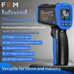 Laser Thermometer Gun -58°F~1112°F(-50°C~600°C),Non Infrared Thermometer Gun …