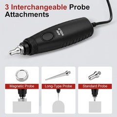 Digital Vibration Meter 3 Detachable Probes Vibration Analyzer High-Precision US