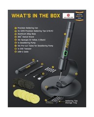 Fanttik T1 Max Soldering Iron Kit, Cordless Soldering Iron, 7 Seconds Fast He…