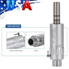 NSK Style Dental Slow Low Speed Handpiece Straight Contra Angle Air Motor 4 /2H