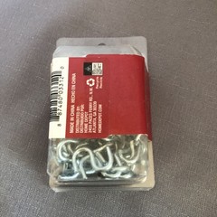 Everbilt 1 Inch Zinc Plated S-Hooks 100 Pack (SHIPS IN 24 HOURS)