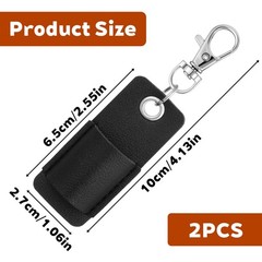 FdcZeyxior 2 Pieces Lanyard Pen 10.5×2.8×1.4 cm / 4.13×1.1×0.55 in, Black