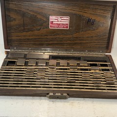 Vintage Starrett Webber Model SCS81A Grade 3-2 Gage Block Set 39 Pieces 4/29/73