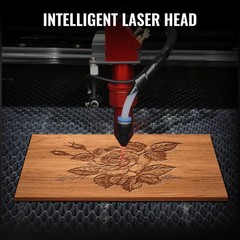 SIHAO CO2 Laser For Acrylic Wood Engraving Engraver Machine 60W Dual Channel