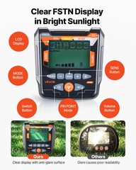 VEVOR Metal Detector for Adults 10″ Professional Gold Detector Waterproof Coil