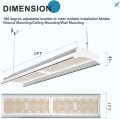 500W LED High Bay Light 75000LM 2 Pack – Heavy-Duty Commercial Lighting