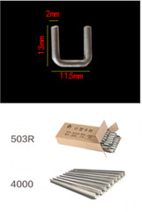 4000 pieces U type 503R Clips for Manual U-shape Clipper