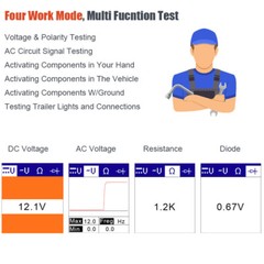 12V 24V Automotive Circuit Tester Digital Multimeter Short Finder AC/DC Voltage