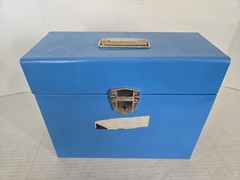Versa Personal File Model 55 Blue Metal File Box w/ Key FREE SHIPPING