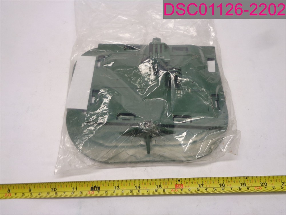 QTY=2; Info-Stand Sign Holder, Table Model 5″x7″x18″ Flat Base, Green #18570B-W-