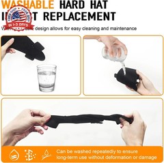 Hard Hat Sweatband and Top Pad for Safety Helmet, Washable Hard Hat Cooling Line