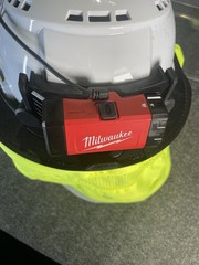 Milwaukee BOLT Type 2 Class C Safety Helmet 48-73-1093 RedLithium Headlamp USB