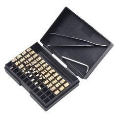 Coding Machine Word Grain Copper Letters Thermal Ribbon Printing Font 120pcs