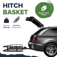 500lbs Heavy Duty Hitch Cargo Carrier W/ Waterproof Storage Bag & Cargo Net New