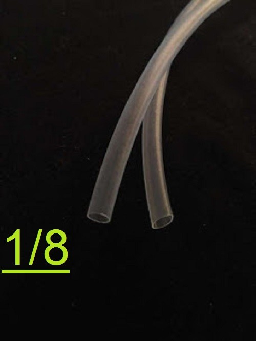 1/8 ” inch 1.6mm CLEAR 2:1 heat shrink tubing polyolefin (1FOOT)