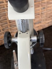 Vintage PARCO Monocular Compound Microscope 13″ Electric Illuminated Working
