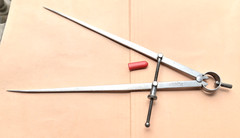 STARRETT No. 83B-12 Spring-Type Dividers W/Flat Legs; 12.0” Size & Capacity.USA